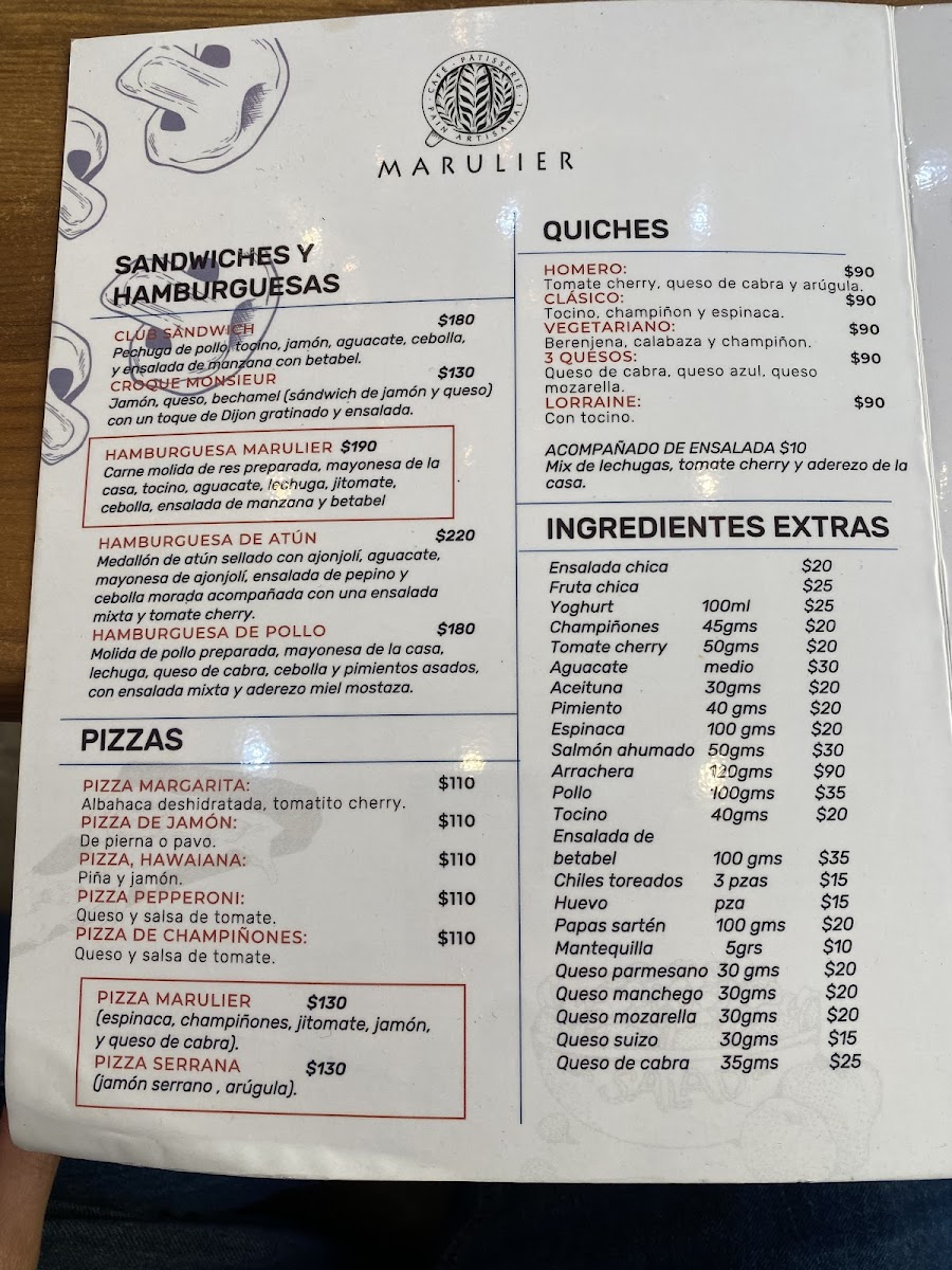 Marulier Luciernaga Menu - Image 2